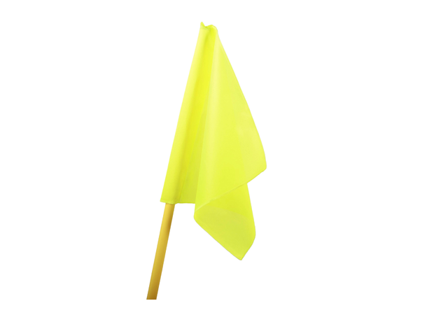 Hjørneflagg Gul 45x45 cm  30mm 