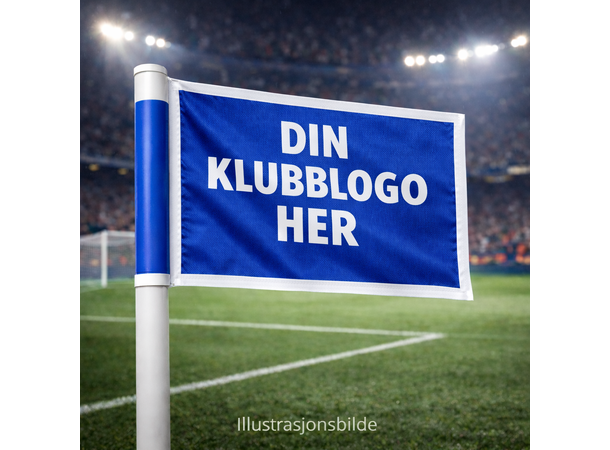 Hjørneflagg med  LOGO - 50mm diameter 