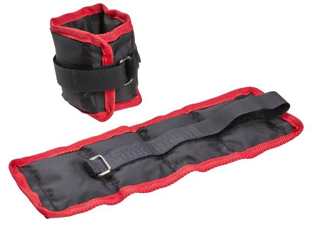 Hånd- og Ankelleddmansjetter 2 x 0,5 kg. par i rød eller svart