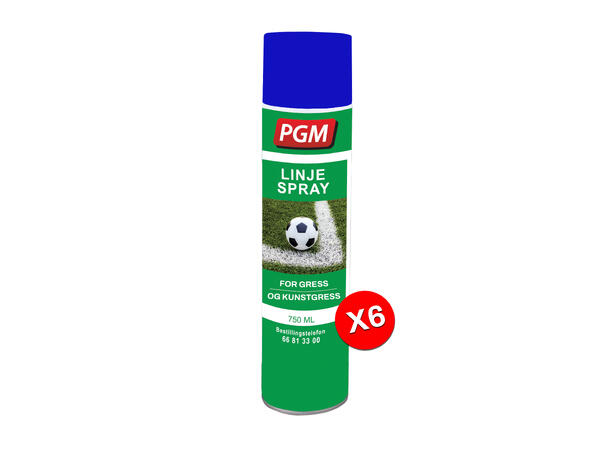 Linjespray PGM Blå Eske med 6 stk.