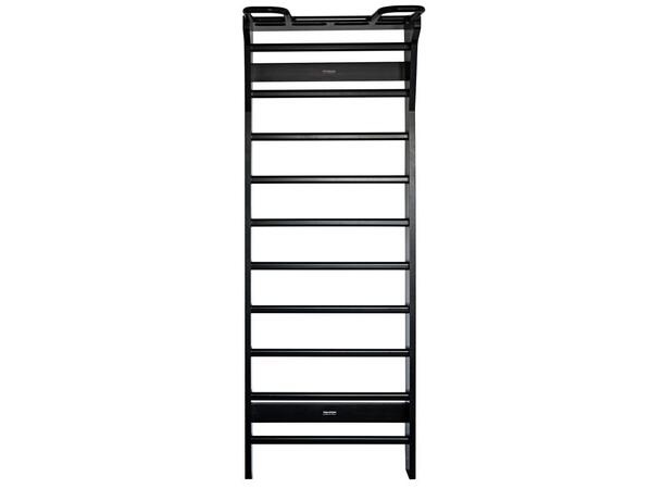 Fitwood Ribbevegg med Chin Up stang 220 x 78 x 55 cm, Svart