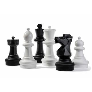Komplett sett med store sjakkbrikker