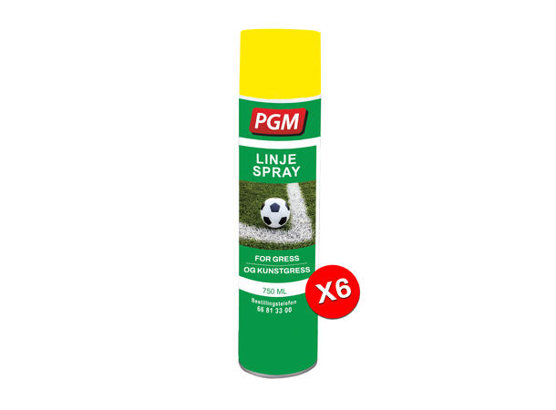 Linjespray PGM Gul Eske med 6 stk.