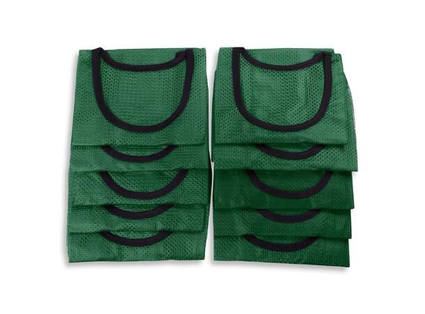10 stk Treningsvest - Large - Grønn 