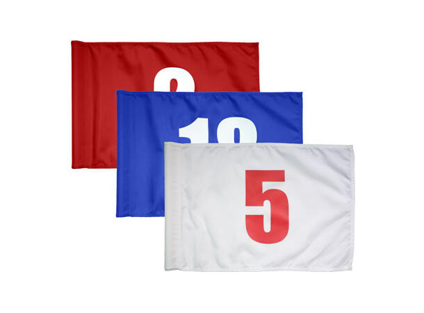 Greenflagg Tube-Lock Tall 1-9  Gul med svarte tall 