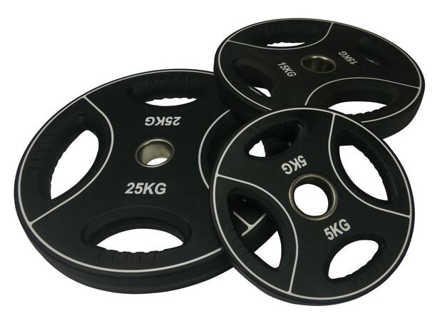 Hantelskiver, PU-belagt 25 kg.
