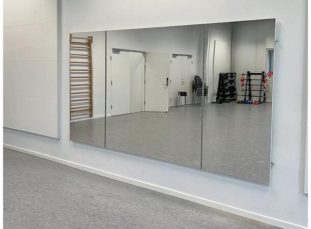 Speil for veggmontering med sidespeil L400cm 