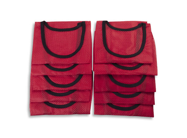 10 stk Treningsvest - X-Large - Rød
