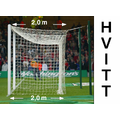 11'er nett fotballmål 2 stk (H) D: 2,0m x 2,0m Hvitt for stadionmål