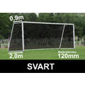 11'er nett fotballmål D: 0,9/2,0m Svart 120mm