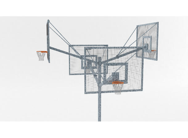 2-sidig basketballanlegg 