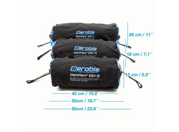 Aerobis BlackPack ESY Størrelse S, 5 kg.