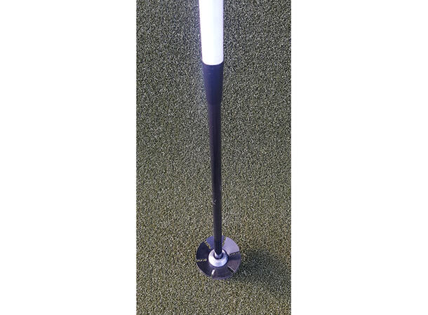 Flaggstang O-Tour Lite 215 cm Hvit - Svart bunn 35 cm 