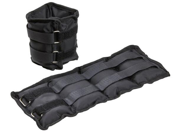 Hånd- og Ankelleddmansjetter 2 x 2,0  kg. par i svart