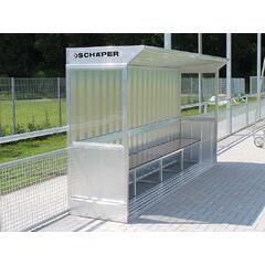 Innbytterbenk 3m - Hel aluminium