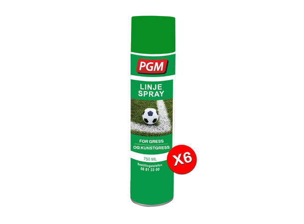 Linjespray PGM Grønn Eske med 6 stk.