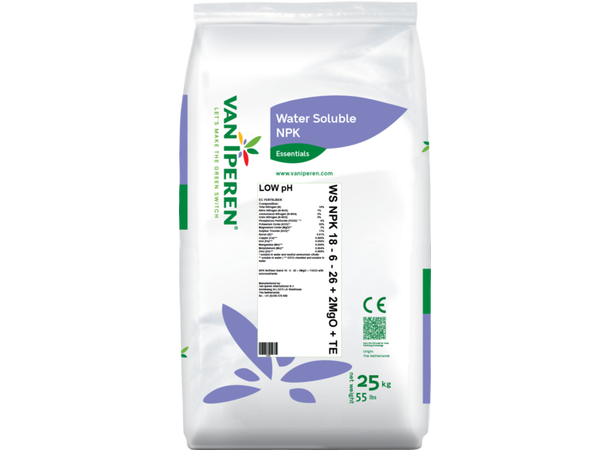 WS NPK 18 - 6 + 2 Høykvalitets premiumgjødsel med lav pH 