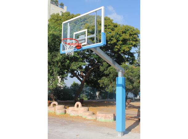 Basketball stativ Uknuselig 15x15cm 225cm overheng - 10 års garanti