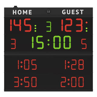 Multisport resultattavle - Med utvisning 140 x 133 cm