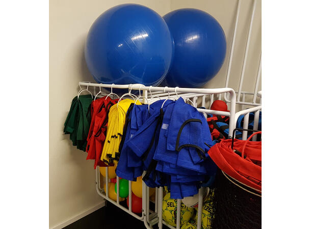 Oppbevaringsvogn for baller 90x55x94 cm 
