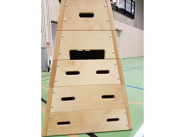 Sprangkasse 6 deler Trapesformet - Med hjul