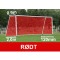 11'er nett fotballmål D: 0,9/2,0m Rødt 120mm