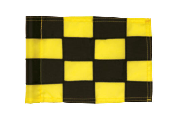 Checkered Flags (PAT) - Yellow/Black Sett of 9 pcs 