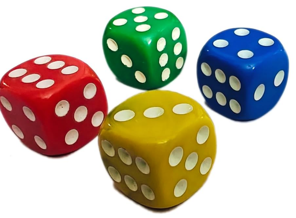 Terninger - Sett med 4 stk 