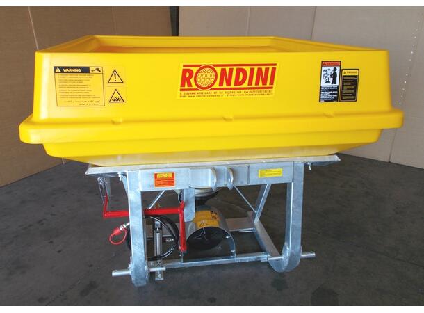 Rondini SQRF 600F m/lokk Profesjonell gjødselspreder og såmaskin 