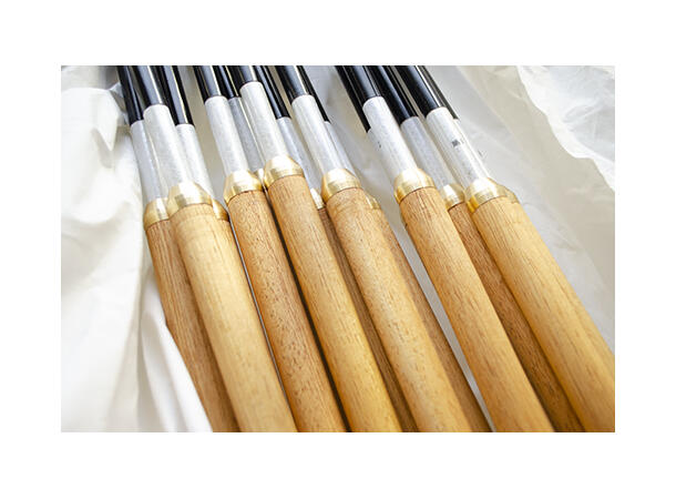 Flaggstang O-Wood 215 cm Tre - Sort bunn 