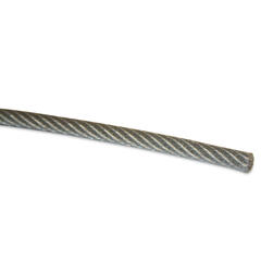 Wire i stål, 6 mm galvanisert 6x19FC