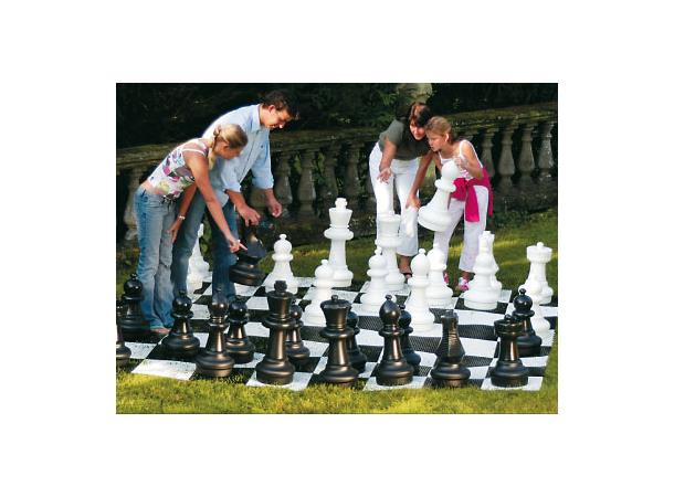 Utendørs sjakkspill - 288 x 288 cm Uten brikker