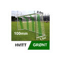5'er nett fotballmål D: 0,9/2,0 m Grønt/hvitt 100 mm