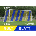 11'er nett fotballmål D: 0,9/2,0m Gult/Blått 120mm