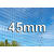 Ballfangernett 20x4m i 45mm masker Svart 