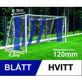 7'er nett fotballmål D: 0,9/2,0m Blått/hvitt 120mm