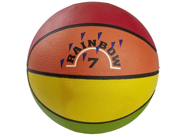 Kübler Sport® Basketball Regnbuefarget Størrelse 7