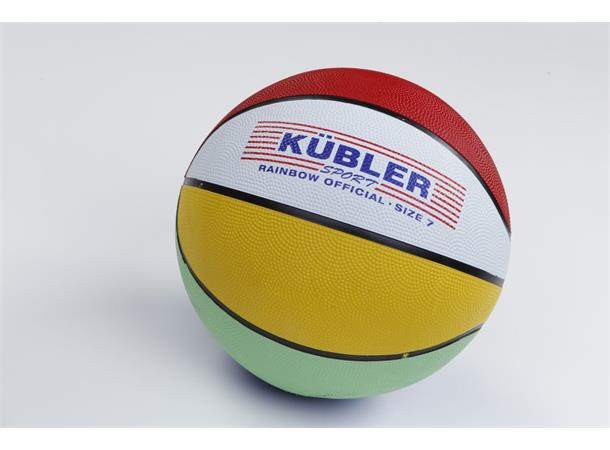 Kübler Sport® Basketball Regnbuefarget Størrelse 7