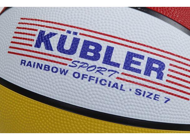 Kübler Sport® Basketball Regnbuefarget Størrelse 7